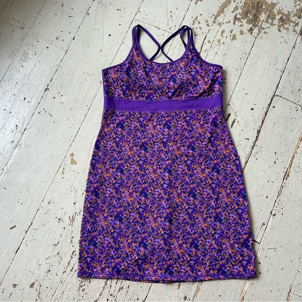 Gaiam Purple Digi Camo Tank Athletic Dress